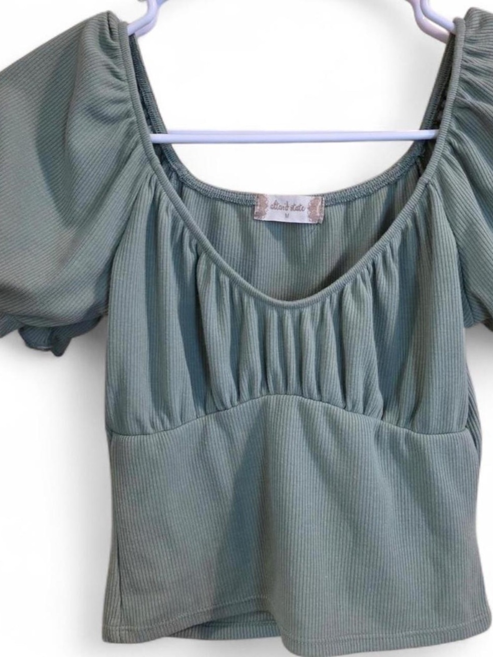 Altar'd State Women's Green Crop-top Size Medium